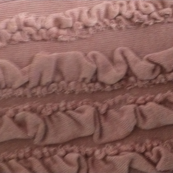 ✨HP✨!!WORN ONCE!! Dusty Rose Banana Republic Ruffle Cardigan - Picture 2 of 7